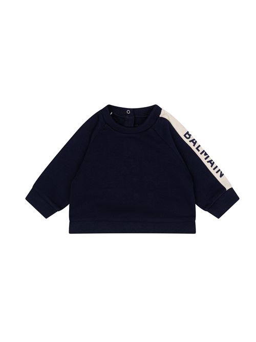 Felpa, unisex, logata. BALMAIN | BZ4390 Z3183617BC